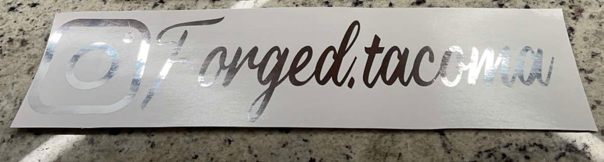 Instagram Username Decal
