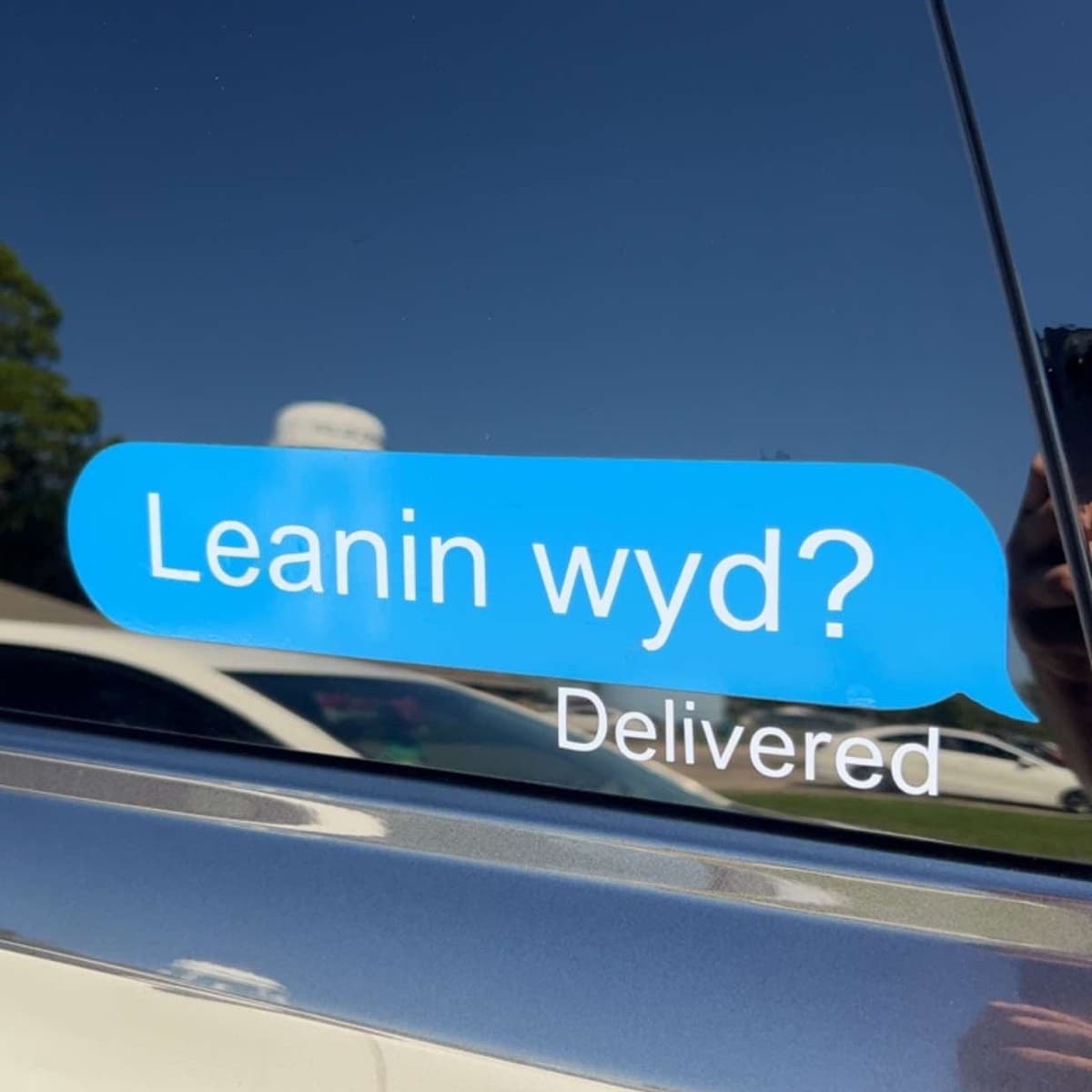 "Leanin wyd?" Decal