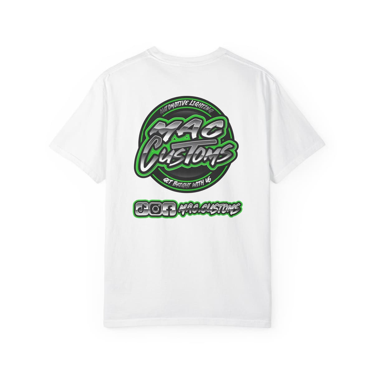 MAC CUSTOMS T-SHIRT GREEN LOGO