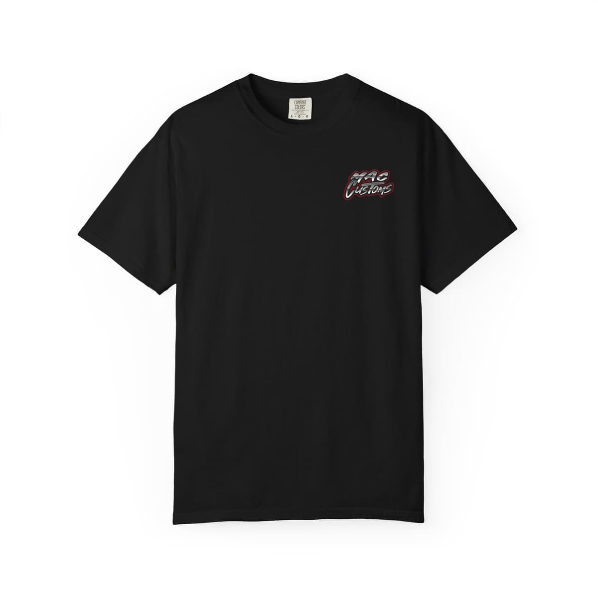 MAC CUSTOMS T-SHIRT RED LOGO