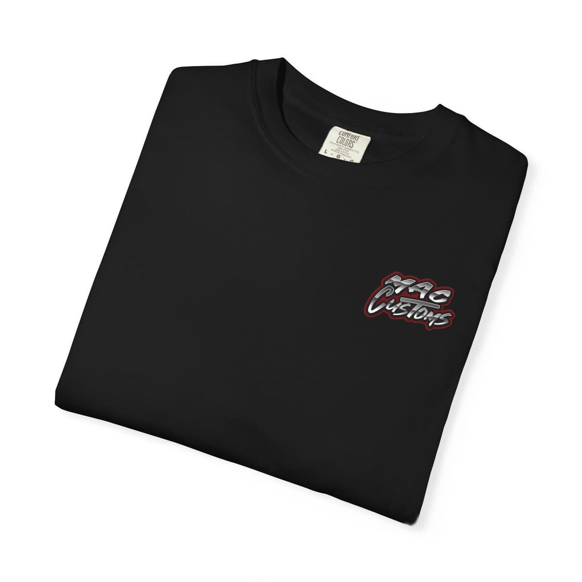 MAC CUSTOMS T-SHIRT RED LOGO