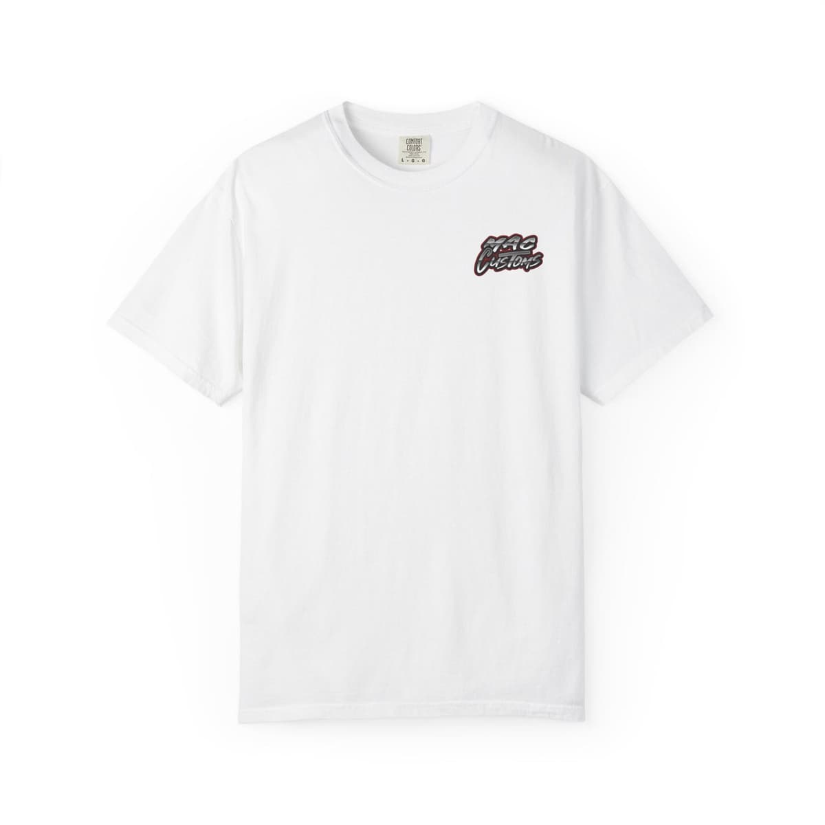 MAC CUSTOMS T-SHIRT RED LOGO